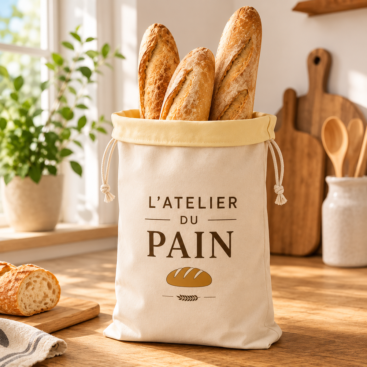 Sac à pain cire d’abeille